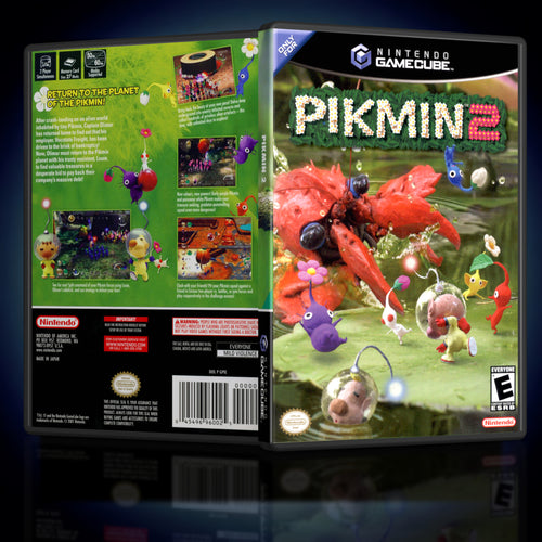 Pikmin 2 Custom Alt. Single Disc Case GameCube Case Reproduction - KeeranSales