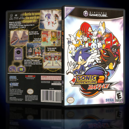 Sonic Adventure 2 Battle Single Disc Case GameCube Reproduction - KeeranSales