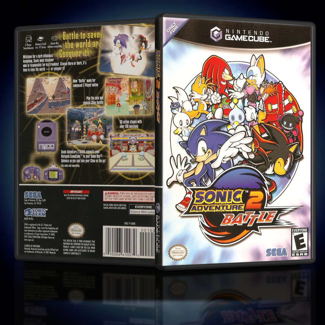 Sonic Adventure 2 Battle Single Disc Case GameCube Reproduction - KeeranSales