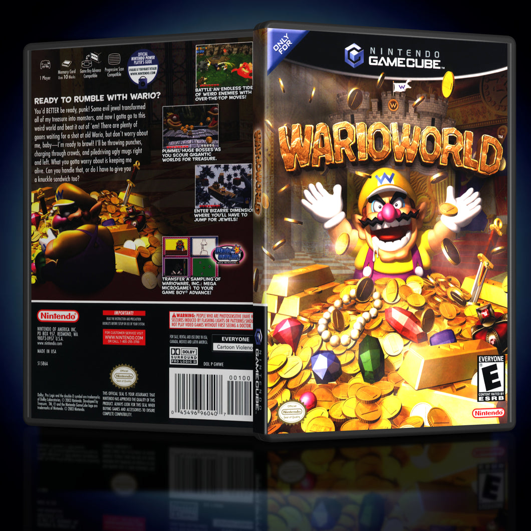 Wario World Single Disc Case GameCube Reproduction - KeeranSales