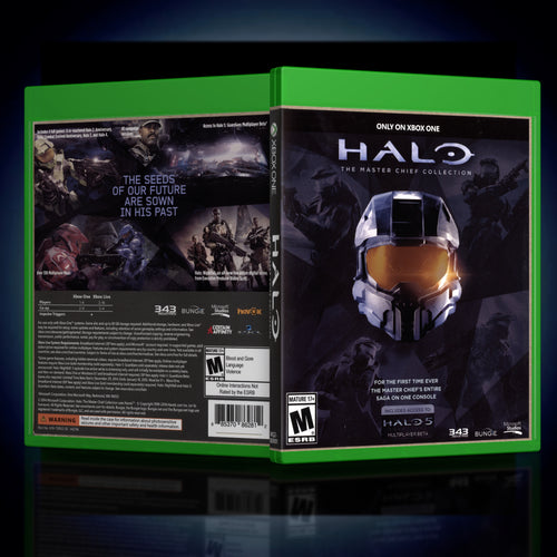 Halo The Master Chief Collection - Xbox ONE A to E & # - Replacement Case Only - Reproduction - No Game Included - KeeranSales