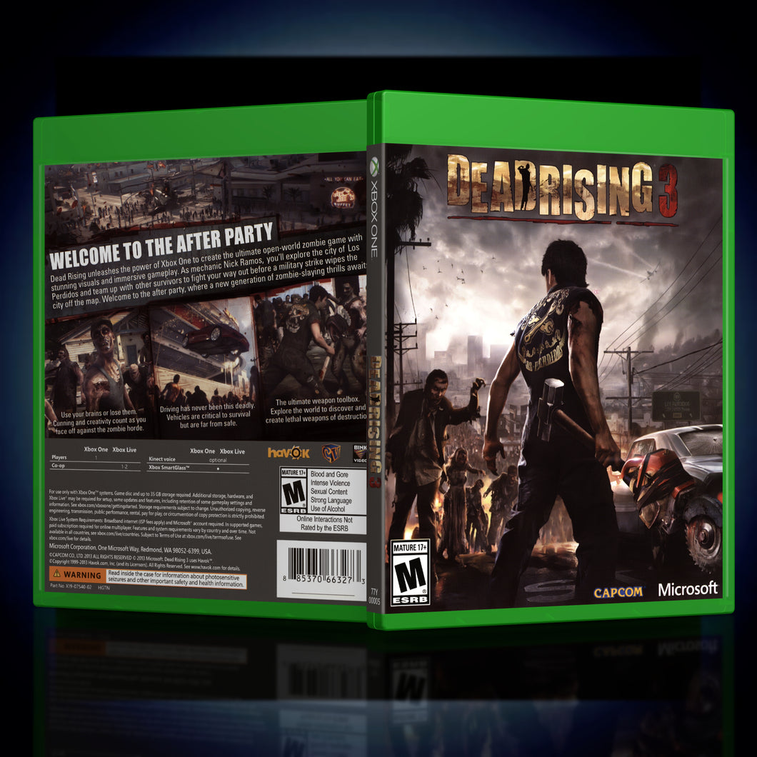 Dead Rising 3 - Xbox ONE - Replacement Case Only - Reproduction - No Game Included - KeeranSales