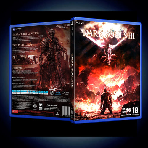 Dark Souls 3 - PS4 Case Replacement - No Game - KeeranSales