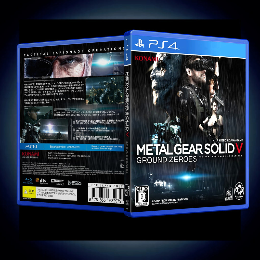 Metal Gear Solid V - PS4 Case Replacement - No Game - KeeranSales