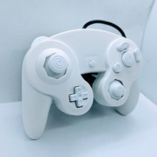 Load image into Gallery viewer, White on White GameCube Controller, NGC White Custom Gamepad For Gamecube, Wii, Wii U &amp; Switch
